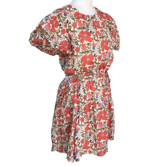 & Merci Boho Floral Puff Sleeve Lindsay Dress Size Large - Picture 3 of 8